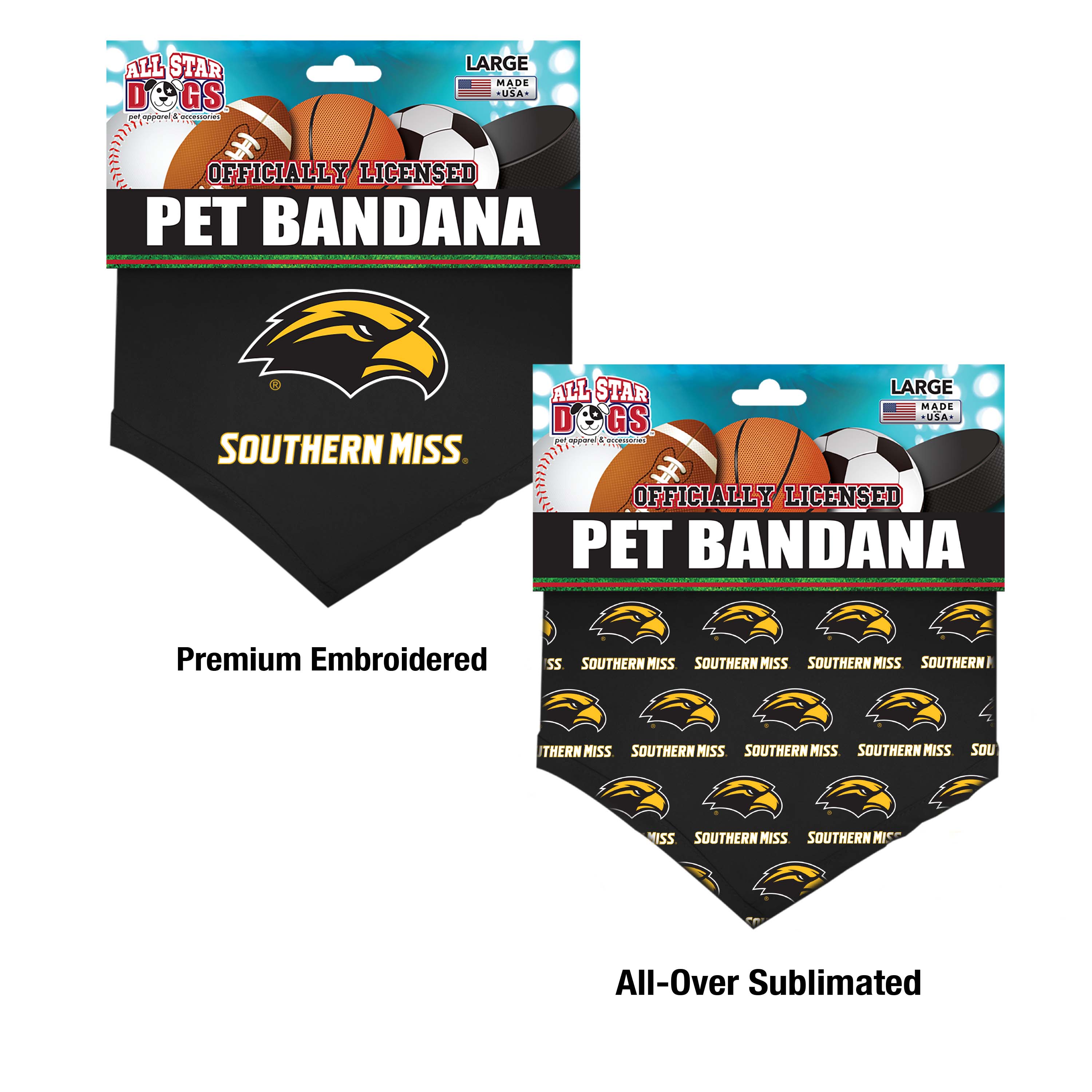 Southern Mississippi Golden Eagles Collegiate Decal – Die-Cut Fan Footprint Sticker For Car, Laptop & More