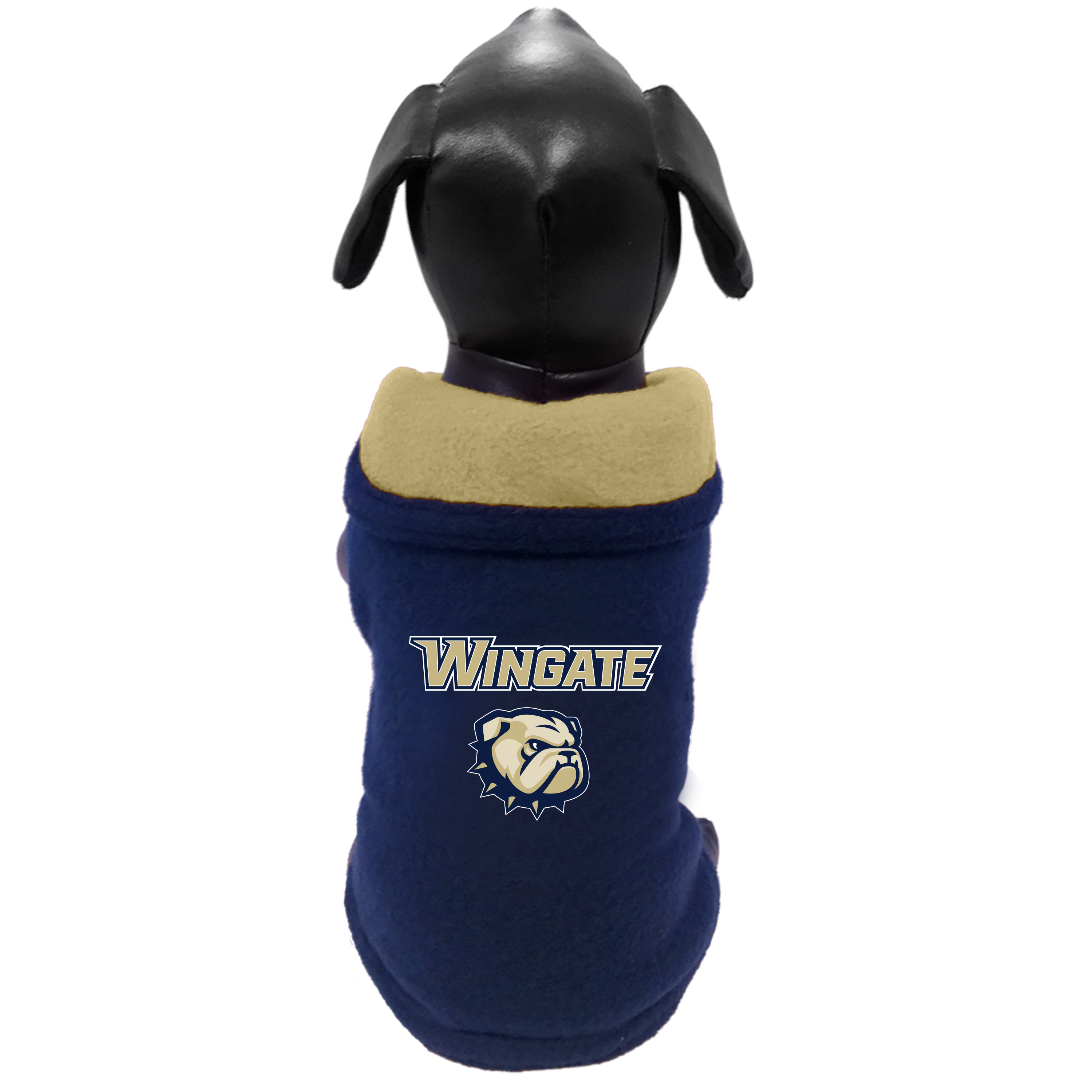 25oz Cream Dog Head W Wingate University Banners Stainless Travel